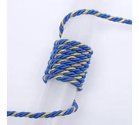 10 metri/lotto 5mm 3 fili corda in poliestere per la decorazione di scatole di bigiotteria fai da te decorazione tessile per la casa fatta a mano-blu oro