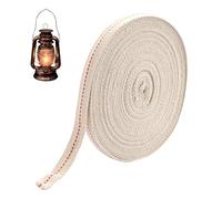 10 Metri Stoppini Per Lampade Ad Olio,13mm Stoppino Per Lampada A Olio,Stoppino Per Lampada A Cherosene,Wick di Cotone Piatto Per Lampade A Olio, Bruciatori A Olio, Accessori Fai Da Te e Candele