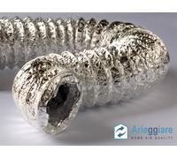 10 metri tubo flessibile Alluminio per impianti aria e cappe da cucina