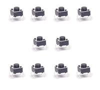10 Micro pulsanti, interruttori, switch, 6 x 6 x 5 mm, per PCB Arduino, a 4 Pin corti