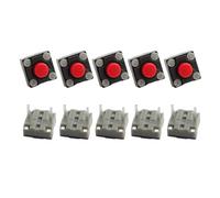 10 microinterruttori silenziosi da 6 x 6 x 4,3 mm, adatti per ufficio e uso domestico