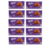 (10) MILKA CHOCO TRIO SPUGNA RICOPERTA DI CIOCCOLATO CON CREMA AL CACAO 5X30G...