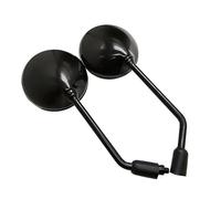 10 MILLIMETRI Specchietto Retrovisore Moto ABS Specchio Universale Per MT07 09 10 Per FZ6 Per FZ8 Per Z650/750/80/900/1000 Per Ducati Specchietto terminale manubrio(Nero)