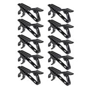 10 mini clip per microfono Lavalier in metallo, clip e supporto per cavo da 6 mm, per interviste, riunioni, conferenze e live streaming