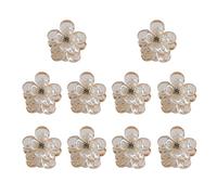 10 mini fermagli per capelli a forma di fiore, trasparenti, piccoli artigli per capelli, piccoli fermagli per capelli, accessori per feste, matrimoni quotidiani