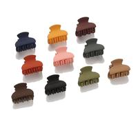 10 mini fermagli per capelli da donna - accessori per capelli pratici con doppi denti, design mini e leggeri per acconciature quotidiane, granchio fermaglio per capelli donna e ragazza, multicolore