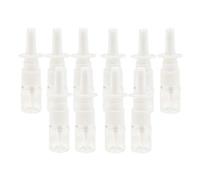 10 mini flaconi spray nasali da 5 ml, in plastica, con pompa a spruzzo, trasparente