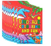 10 Mini Libri da Colorare Dino per Bambini - Per Casa, Feste e Compleanno