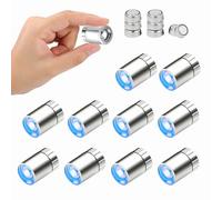 10 mini luci a LED per illuminazione della casa delle bambole, piccole luci a LED blu con batteria e punti adesivi, mini luci in miniatura, per modelli in miniatura, palloncini, decorazioni fai da te