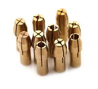 10 mini mandrini per trapano, adattatore da 0,5 mm-3,2 mm, adattatore per mandrino, micro pinza in ottone