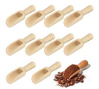 10 mini palette in legno Cucchiaini, cucchiaio per sale e spezie per caramelle, detersivi, da tè,per sale da bagno