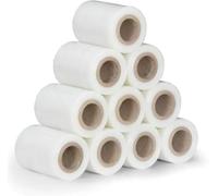 10 mini pellicole elastiche 10 cm x 150 m, 23 my, trasparenti - Film Estensibile per Imballaggio - Alta Resistenza e Massima Protezione - in rotoli per imballaggi manuali