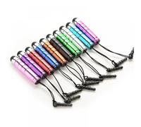 10 mini penne stilo capacitive resistive per touch screen, penne stilo retrattili per smartphone, tablet, PC, telefoni (colore casuale)