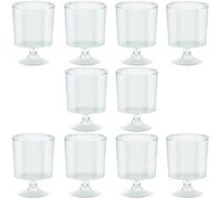 10 Mini stile occhiali 147 ML di plastica trasparente
