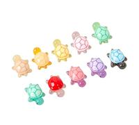10 mini tartarughe luminose, mini tartarughe in resina, che si illuminano al buio, graziose tartarughe sfuse per acquario, paesaggio, casa delle bambole, micro decorazioni da giardino
