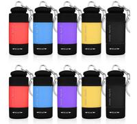 10 mini torcia a LED: torcia a LED per bambini, ricaricabile, con USB, piccola t