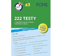 10 minut na angielski PONS 222 testy A1/A2: z nagraniami mp3 do ćwiczenia rozumienia ze słuchu