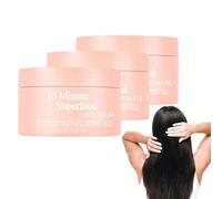 10-Minute Vitamin-Infusion Hair Mask,10 Minute Superfood Hair Mask,Glimmer 10 Minute Hair Mask,Glimmr Nourishing Hair Mask, Hair Mask for Thicker, Fuller, Softer Hair (3 pcs)