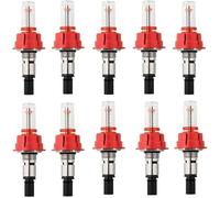 10 misuratori di flusso d'acqua per distributore di riscaldamento a pavimento, riscaldamento a pavimento, G3/8, filettatura esterna per riscaldamento, misuratore di flusso, topmetro, indicatore di