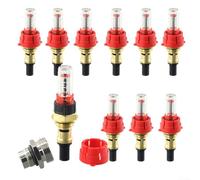 10 misuratori di flusso, flussometro per riscaldamento a pavimento, distributore DN25, regolatore di flusso 0-5 l/min, misuratore di flusso per riscaldamento a pavimento acqua
