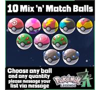 10 Mix 'N' Match Sfera Pacchetto Scelta Qualsiasi Pokémon Legends Z-A Pokemon Za