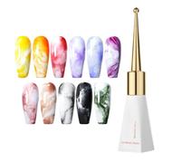10 Ml Di Fusione Di Unghie, Smalto Gel Per Unghie, Fiorente Offerta Di Bellezza Liquida Per Manicure Per Gli Appassionati Di Viaggi Per La Casa Delle Ragazze Che Styling Women Women Principiante