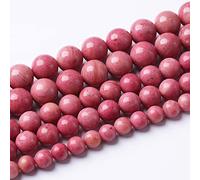 10 mm, 38 pezzi, 7A, pietre preziose di alta qualità, perle di rodocrosite, pietra naturale, rotonde, per la creazione di gioielli, braccialetto fai da te (388, lz)