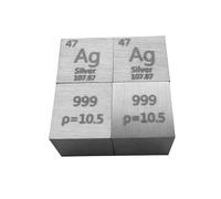 10 mm elemento metallo denso cubo con scatola acrilica 99,95% purezza strumento didattico, regalo per studenti, insegnanti, scienza chimica, materiale hobby, esperimento di laboratorio, un pezzo