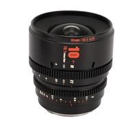 10 mm T2.1 Cinema LENS, APS C 260 gradi Apertura grande Apertura Cine Abbolla larga Focus a bassa distorsione Mini Cinema Lens per R RP R5 R6 R3 (Nero)