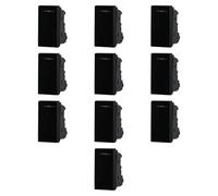10 MODULI DEVIATORE 16A, NERO, COMPATIBILE CON BTICINO AXOLUTE, MODULI E FRUTTI 100% COMPATIBILI, MATERIALI DI ALTA QUALITA'