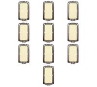 10 MODULI INTERRUTTORE UNIPOLARE, BIANCO, COMPATIBILE CON BTICINO MAGIC, MODULI E FRUTTI 100% COMPATIBILI, MATERIALI DI ALTA QUALITA'