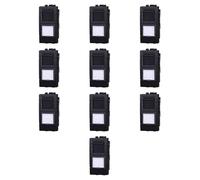 10 MODULI PRESA ETHERNET CAT6, NERO, COMPATIBILE CON BTICINO LIVING, PRESA DI RETE INTERNET, CONNETTORE RJ45, MODULI E FRUTTI 100% COMPATIBILI, MATERIALI DI ALTA QUALITA'