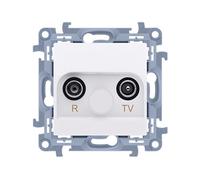 10 MODULI PRESA TV BIANCA PASSAGGIO 10DB 10 CAP10.01/11