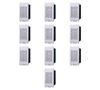 10 MODULI RONZATORE, BIANCO, COMPATIBILE CON VIMAR PLANA, BUZZER DI AVVISO, MODULI E FRUTTI 100% COMPATIBILI, MATERIALI DI ALTA QUALITA'