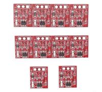 10 moduli sensore tattile TTP223, interruttore capacitivo autobloccante per uscita di livello TTL, alimentatore da 2,5 V-5,5 V, PCB rosso, compatibile con Arduino e fai da te