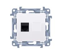 10 MODULO BIANCO PRESA COMPUTER 1X UAE 8 CAT.6 UTP C61.01/11