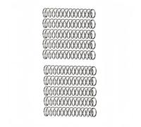 10 Molle A Compressione 90mm X 0,7mm Filo X 14mm DE, Acciaio Inox 304 Estremità Chiuse, Per Auto, Macchina, Mobile - 0,55" DE, 3,54" Lunghe