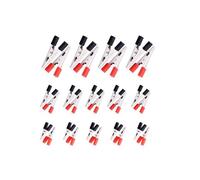 10 morsetti a coccodrillo isolati, di prova da 35/47/70 mm con impugnatura in plastica, rossi e neri for cavi batterie(47mm -10pcs Red)