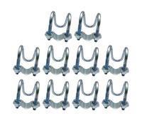10 morsetti a doppia croce per tubi in acciaio metallico clip a doppia vite bulloni orizzontale connettore verticale incroci morsetto per tubi