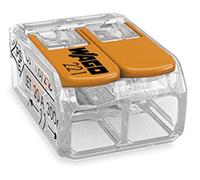 10 Morsetti a innesto WAGO Compact 2x 0,2-4 mm² con leva