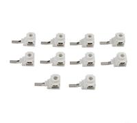 10 morsetti da 25 mm² per binario di raccolta, interruttore di distribuzione, 63 A, cavo elettrico in plastica, colore bianco per installazioni elettriche