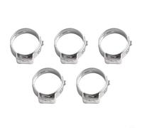 10 morsetti in acciaio inox per raccordi a crimpare ad anello per tubi PEX da 7-14 mm, morsetti per tubi a orecchio singolo, con design di tenuta a 360° (16,2 mm)