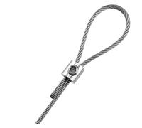 10 morsetti per cavo da 2 mm, in acciaio inox, clip di sospensione in metallo di rame, accessori di fissaggio a vite regolabile