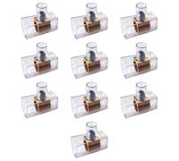 10 Morsetti unipolari, sezione 25mm² 25mmq, morsetto per cablaggio forbox, campanelle, in policarbonato e ottone, per scatole di derivazione, portata 450V 101A