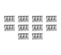 10 Morsettiere a Pressione, Connettore Rapido Doppio Click, Per Allungare i Cavi Fili Elettrici, Da 0,5 a 2.5 mm² 450V 16A (4 Porte)