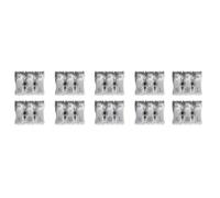 10 Morsettiere a Pressione, Connettore Rapido Doppio Click, Per Allungare i Cavi Fili Elettrici, Da 0,5 a 2.5 mm² 450V 16A (3 Porte)