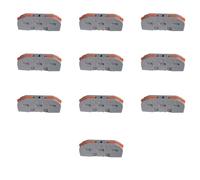 10 Morsettiere Elettriche, Connettori Elettrici Rapidi Con 2 Entrate, Per Allungare Cavi Fili Elettrici, Da 0,08 a 4 mm² Fino a 450V 32A (1 Polo)