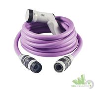 10 MT TUBO IRRIGAZIONE GIARDINO ESTENSIBILE FITT IKON VIOLA 6 STRATI + ATTACCHI