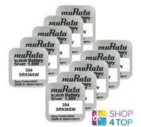 10 MURATA 394 Sr936Sw Batterie Ossido D'Argento 1.55V sony Orologio 2026 Nuovo