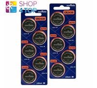 10 Murata Cr2430 Litio Batterie 3V 300 MAH Cella a Moneta Bottone Exp 2033 sony